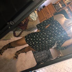 Smocked off the shoulder dress